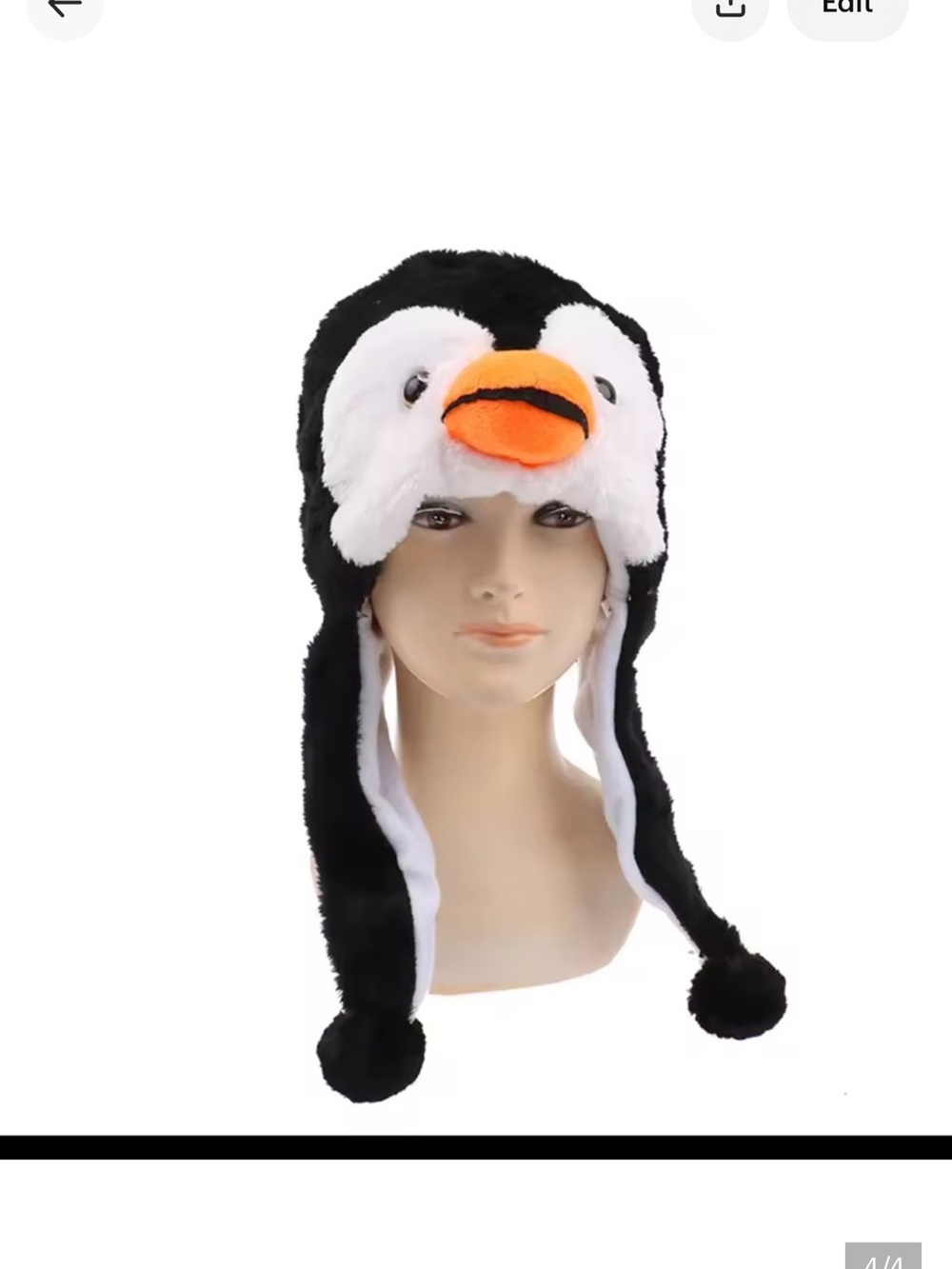 Adult men or women penguin hat